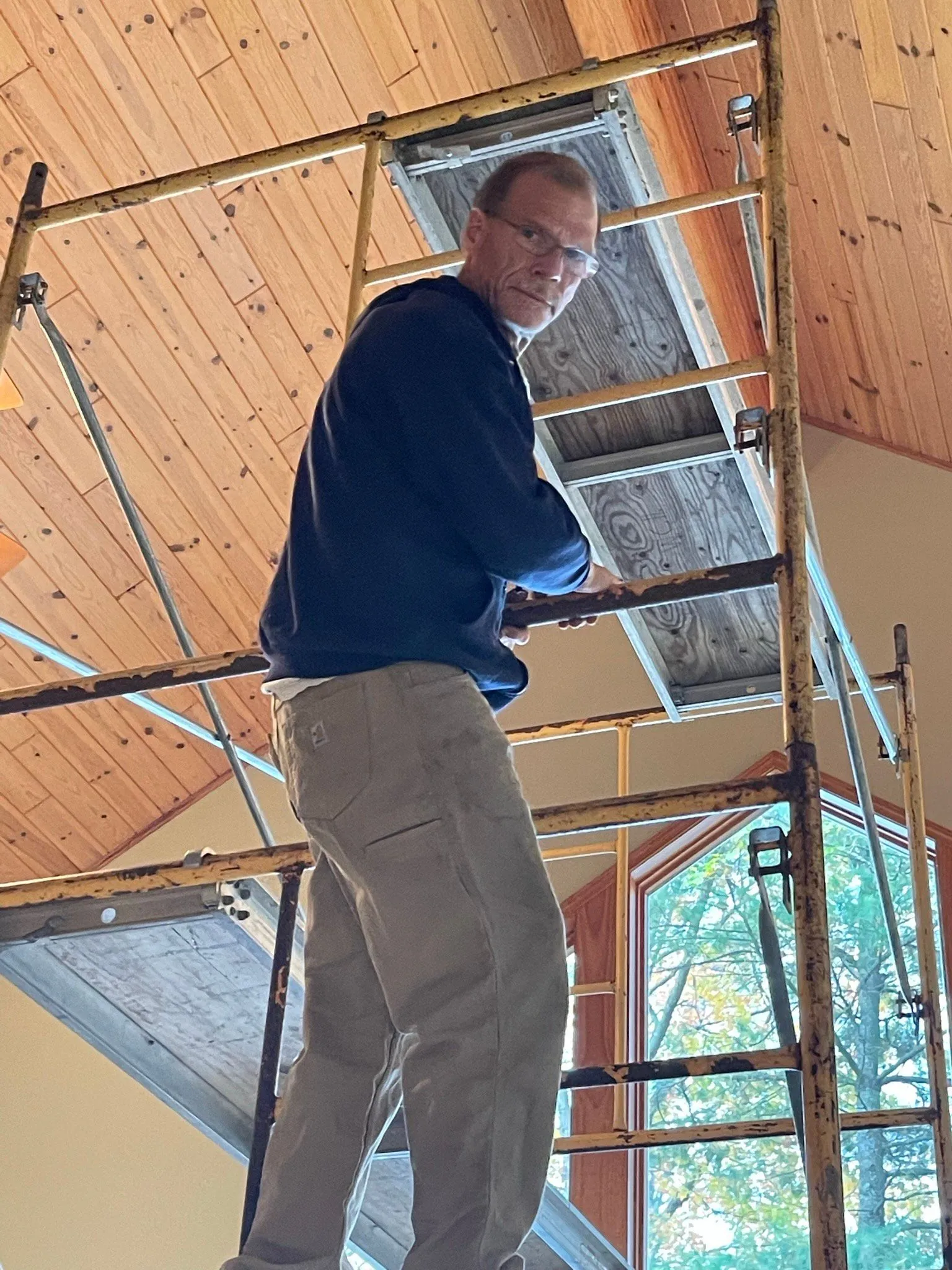 An image of a handyman doing light repairs