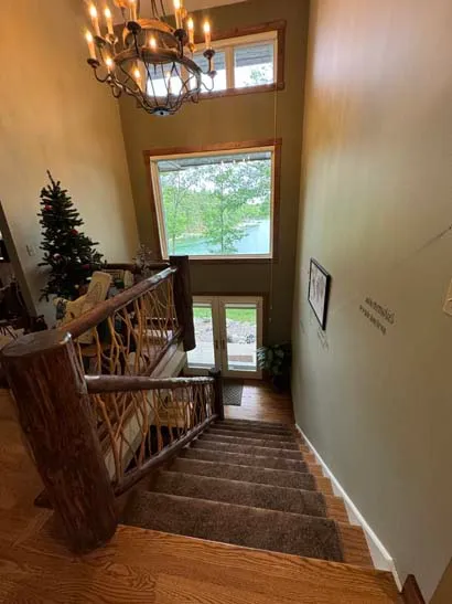 An image of a newly cleaned and sparkly staircase