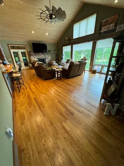An image of a newly cleaned living room
